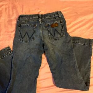 Wrangler Women's Classic Blue Trouser Cut Jeans